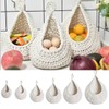 AIMALL Handmade Cotton Rope Wall Hanging Fruit Basket Storage Net