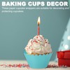 PATIKIL Cupcake Wrappers Paper, 50 Pack Baking Cups Standard Wave