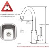 FLG Single Hole Hot Cold Water Mixer Sink Kitchen Faucets