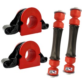 Suspension Dudes 6PC CODE RED Front Stabilizer Sway Bar OE Bracket Link Kit FITS GMC Sierra 1500, Chevy Silverado 1500 2007-2019, 11570935 K200221 K700538 32 MM Stabilizer Bar