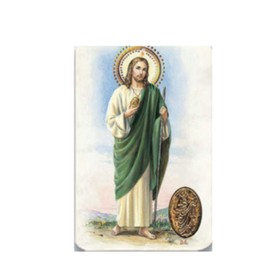 H HOLLY LINES St. Jude Prayer Cards Wallet Size Plastic Coated Set of Five Catholic Holy Cards