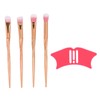 Nasenschatten-Werkzeug, Nasenkonturschablone, Silikon-Eyeliner-Schablone, Gesichts-Make-up-Anleitung mit Pinsel