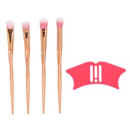 Nasenschatten-Werkzeug, Nasenkonturschablone, Silikon-Eyeliner-Schablone, Gesichts-Make-up-Anleitung mit Pinsel