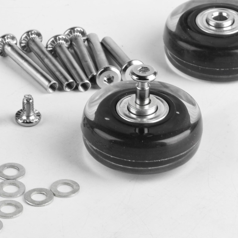 Pack of 4 Suitcase Castors Replacement Wheels, 50 x 18