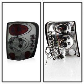 ACANII - For 1999 2000 2001 2002 2003 2004 Jeep Grand Cherokee Smoke Lens Tail Lights Brake Lamps Replacement Left+Right
