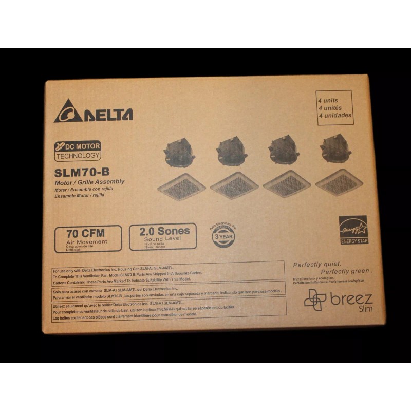 Delta Breez BreezSlim G1 70 CFM Motor & Grille Brand:
