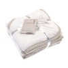Generic Pack of 2 Super Soft Hooded Baby Towels 70% Bamboo 30% Cotton Approx 75cm x 75cm Each, BIT211065