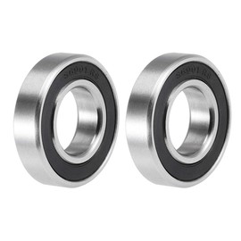 TA-VIGOR 2Pcs S6901-2RS Deep Groove Ball Bearings, Z2 12mm x 24mm x 6mm Double Sealed Industrial Bearings, 440C Stainless Steel Skateboard Bearings for Motor Electrical Instrument Equipment