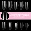Nail Capsules 500 Pieces Acrylic False Nails Clear American Nails
