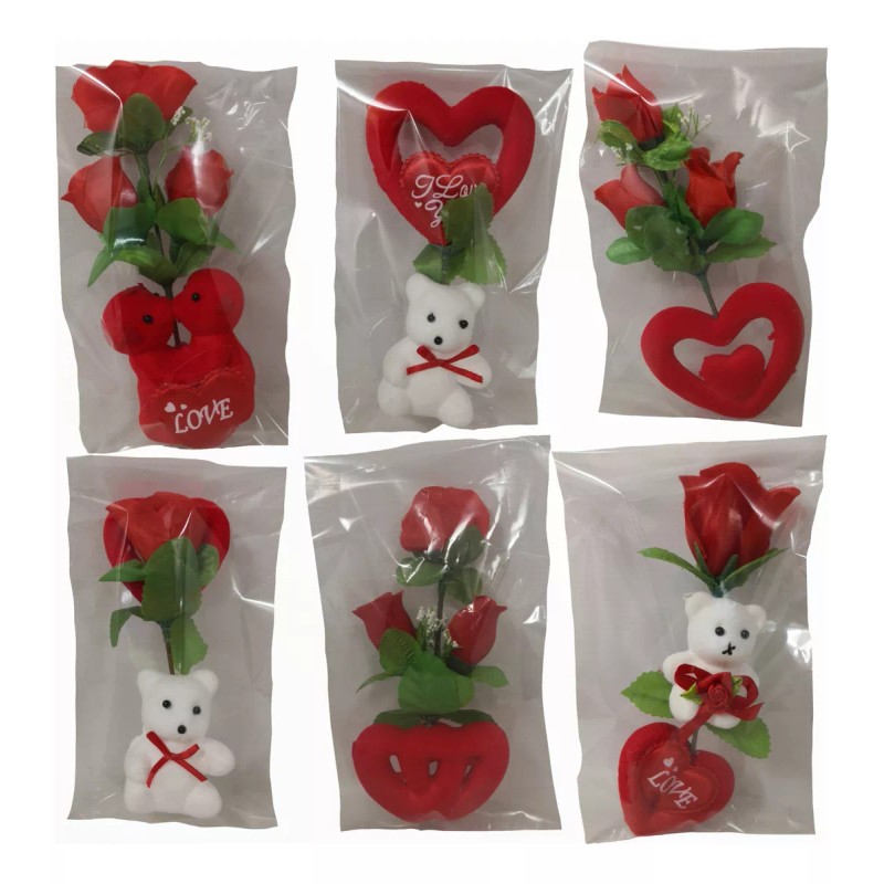 Comecializadora Sesuconsa Caja Corazon Flehado Oso Blanco Besucon San Valentin