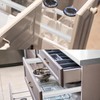PATIKIL 9 Inch Drawer Slides, 2 Pcs Plastic Guide Rails
