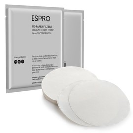 ESPRO 100 Count Coffee Paper Filters - for ESPRO Coffee French Press, P3/P5/P6/P7, 18 Ounce