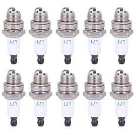 10 piezas bujía L7T enchufe de motosierra de cerámica de latón para piezas de cortasetos de cortadora de césped, Interruptor De Control