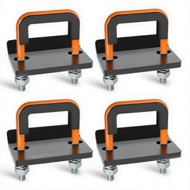 Gerguirry Trailer Hitch Tightener Anti Rattle Clamp for 1.25" to 2" Hitch Cargo Carrier Tow Hitch Stabilizer Heavy Duty for Bike Rack, Truck, SUV, RV Accessories, Orange, 4Pcs