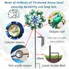 39" Crab Wind Spinners Metal Windmill Garden Stake,Ocean Theme Outdoor