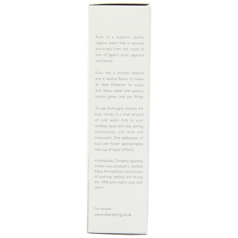 Clearspring Organic Kuzu Starch 125 g (Pack of 3