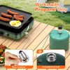 Propane 2-Burner Foldable Camping Stove with Carry Bag, Portable Propane