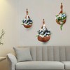 Teardrop Fruit Vegetable Baskets for kitchen, Boho Handwoven Wall Jute