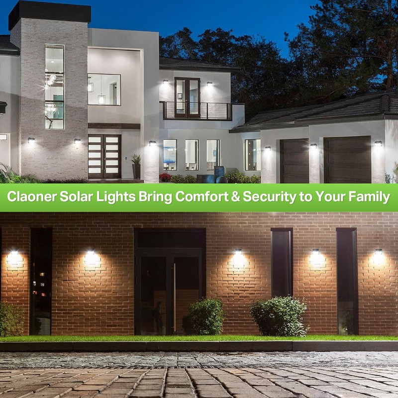 CLAONER Solar Lights Outdoor, Super Bright 126LED Solar Security Lights