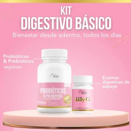 Bikini Burn Kit Digestivo Probióticos + Enzimas Blly-g Sin Sabor