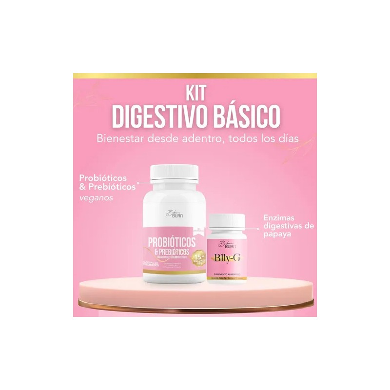 Bikini Burn Kit Digestivo Probióticos + Enzimas Blly-g Sin Sabor