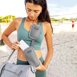 Travelon Pi All Day Set of 2 Accessory Pods, BlackBerry, One Size