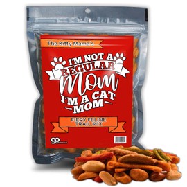 Gears Out Irresistible Cat Mom Fiery Feline Trail Mix - Spicy Nut Blend with Premium Ingredients for Feline Delight - Pouch for Happy Cats
