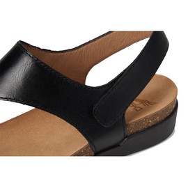 Dansko Reece Sandal for Women - Memory Foam and Cork Footbed for Comfort and Arch Support - Lightweight Rubber Outsole for Long-Lasting Wear Black 8.5-9 M US