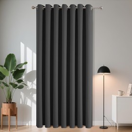 Joydeco Cortinas Opacas, 1 Unidad, Cortina para Puerta, Cortina con Ojales, térmica, protección contra el frío, protección contra el Calor,