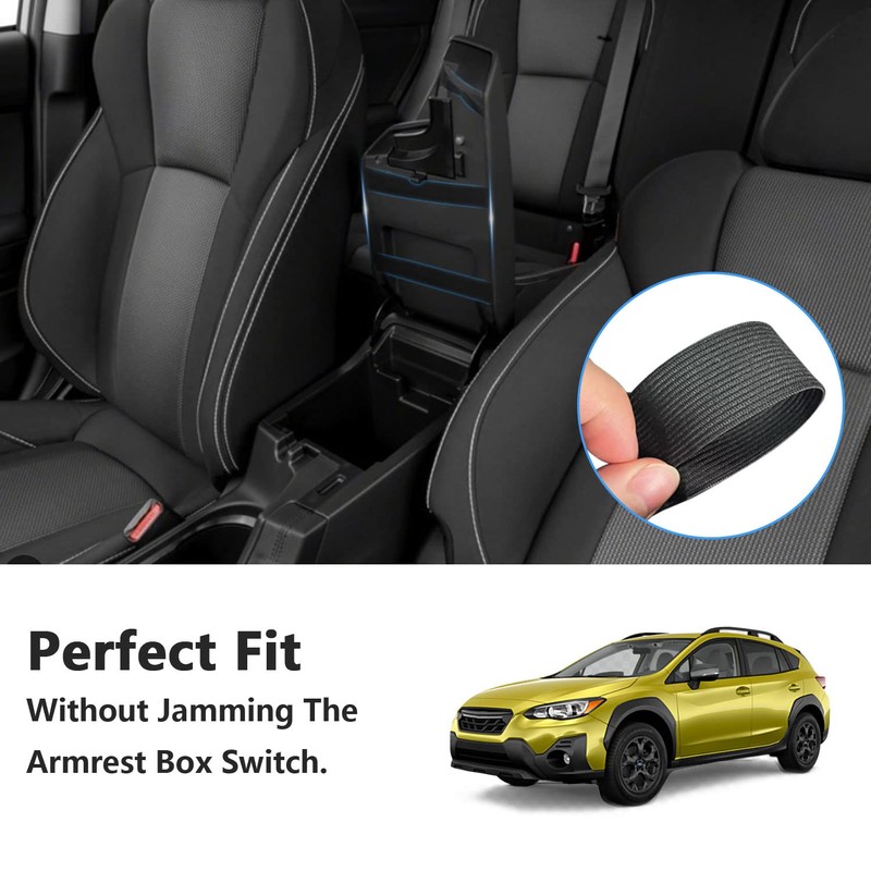 BoxCheer Armrest Cover for 2017-2023 Subaru Impreza 2018-2023 Crosstrek Center