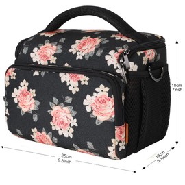 DOMISO SLR DSLR Kameratasche Wasserdicht Fototasche, Blume