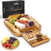 SMIRLY Charcuterie Board Set - Large Bamboo Cheese Board for