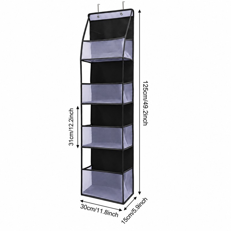 Hanging Storage Organizer for Everyday Items – 4/6-Tier Foldable Design