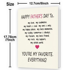 WowBefun Funny Fathers Day Card & Gifts from Wife | Father's Day | Father's Day Decorations | Happy Fathers Day Card & Gifts from Wife | for Husband & Him