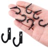 Yinquetinup 25 Pcs Wall Mounted Single Hook with 25 Screws