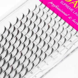 TDANCE Premade Anime Wing Lash Extensions for Professional Lash Artists - Plume Flake Lash Extensions, High-Volume Fans, Lightweight, Durable, Easy to Apply, Perfect for Salon Use (0.07-D,8-15mm)