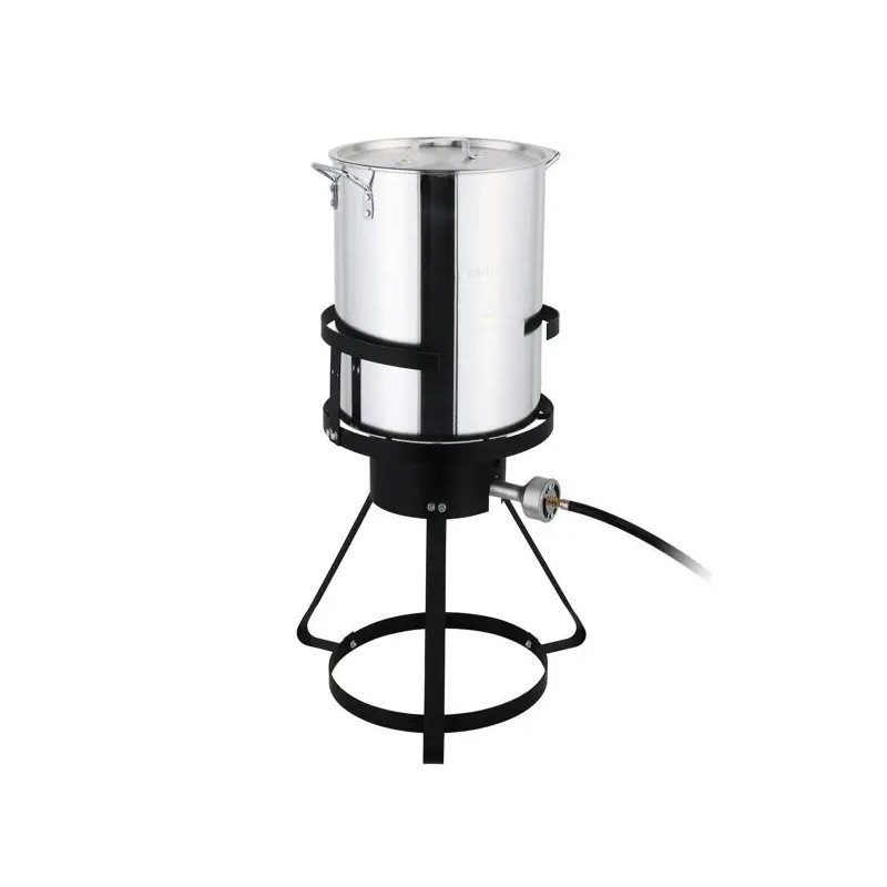 Outdoor Cookware Aluminum Fryer 13x32in Gas Stove Rack Tripod Stand