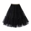 Kids Girl Pleated Elastic High Waist Tulle Skirt A-Line Boho