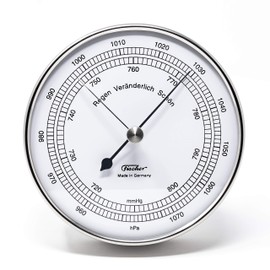 Fischer Barometer Case, Stainless Steel, 30 x 10.3 x 30 cm