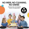 Exquisite Party Solids Black Plastic Plates For Party Supplies 7"