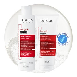 Vichy Dercos Energy+ Shampoo and Conditioner Duo Bundle, with Aminexil for Hair Loss Due to Breakage for Men and Women