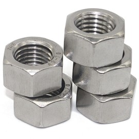 1/2-13 Stainless Steel Finished Hex Nut, 304 Stainless Steel Nut (10 pcs)
