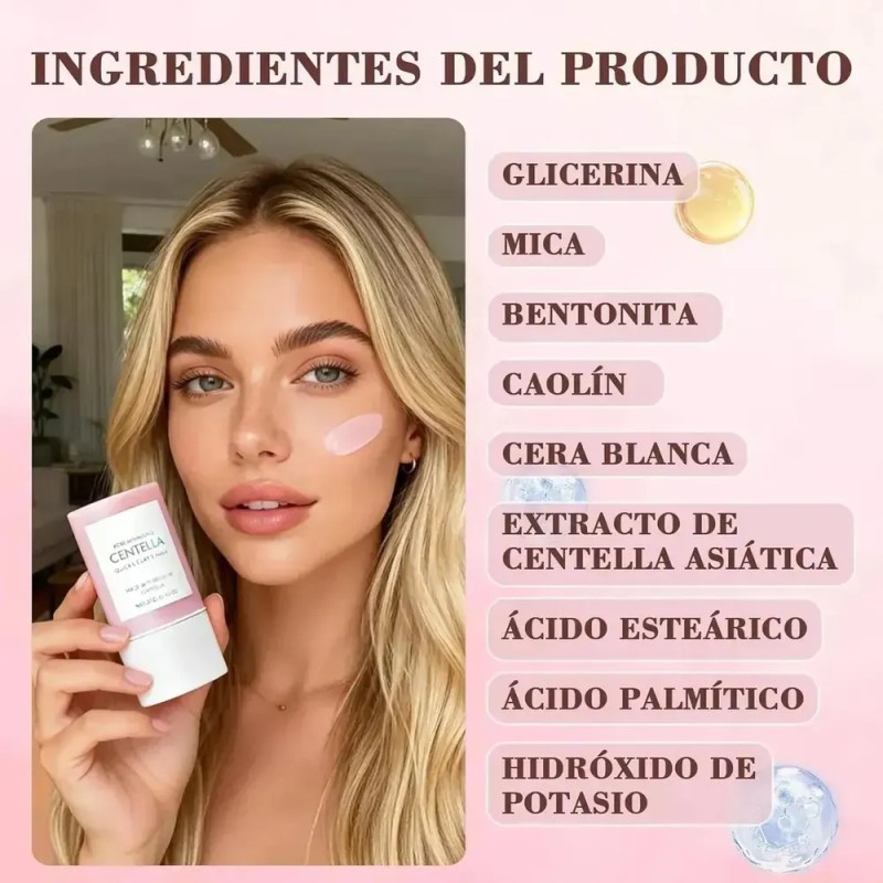 Barra De Arcilla Centella, Mascarilla Limpiadora 27g