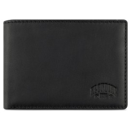 KLONDIKE 1896 Rush Trevor Men's RFID Landscape Cowhide Wallet, black, Classic