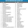 100P Microscope Slides with Biological Samples, Animals, Insects, Plants, Human