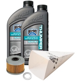 Tusk Oil Change Kit Bel-Ray Thumper Synthetic Blend 10W-40 1529860435