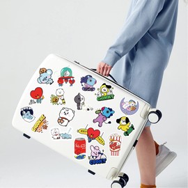 50 PCS Stickers for BTS Water Bottle,Kpop Stickers Vinyl Waterproof Stickers for Laptop,Bumper,Skateboard,Water Bottles,Computer,Phone,Stickers for Kids Teens Adult