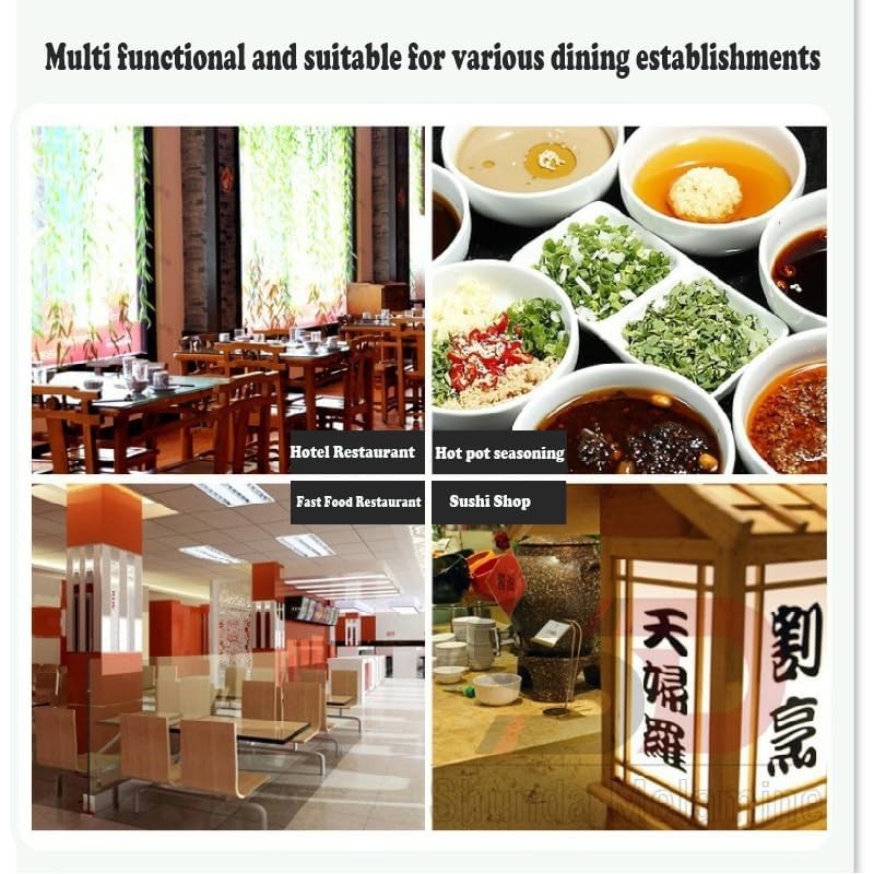 Ntwoiee 6 Pcs Dual Dipping Sauce Bowls Soy Sauce Dish