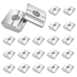 SCOOYUCK Pack of 30 Slot Nuts M6, Series 30 Sliding Nuts, T Nut Hammer Nut, for Aluminium Profile Extrusion Slot Rail (EU30-M6)