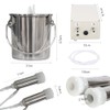 CJWDZ Milking Machine for Goats Cows, Pulsation Vacuum Pump Milker,